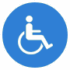 icone-daccessibilite-pour-personnes-handicapees Symbole d'accessibilité représentant une personne en fauteuil roulant, soulignant l'importance de l'inclusion et de l'accessibilité pour les personnes handicapées.