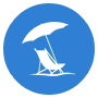 Détente en bord de mer sous un parasol Image montrant un parasol sur une plage, évoquant la détente estivale et la tranquillité en bord de mer.